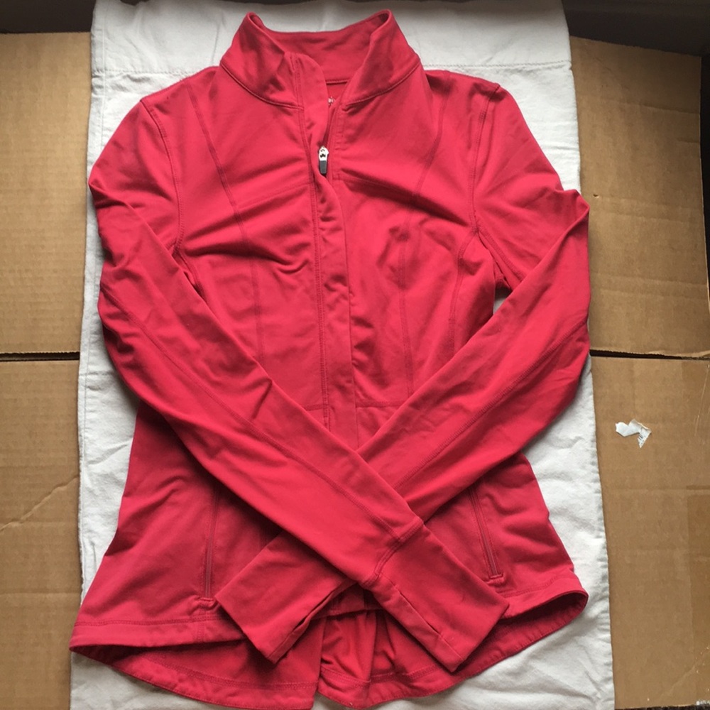 Calvin Klein performance track jacket peplum back